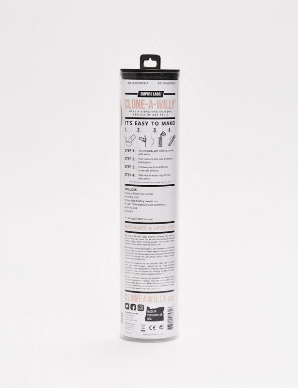 Kit de moulage de gode réaliste clone a willy packaging dos