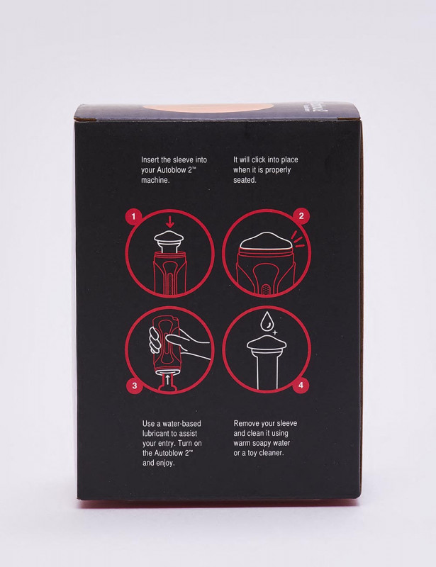 Gaine pour masturbateur Autoblow 2 plus XT - Taille A packaging dos