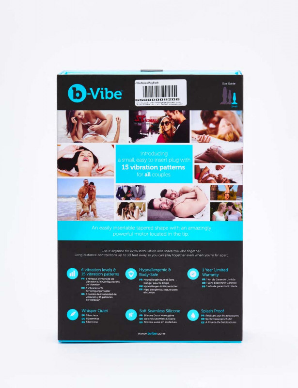 Plug anal vibrant b-vibe Novice packaging dos