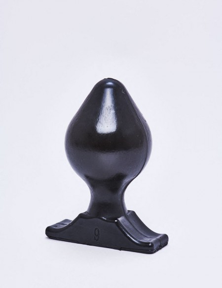 Plug anal All Black de 16,5 cm de face