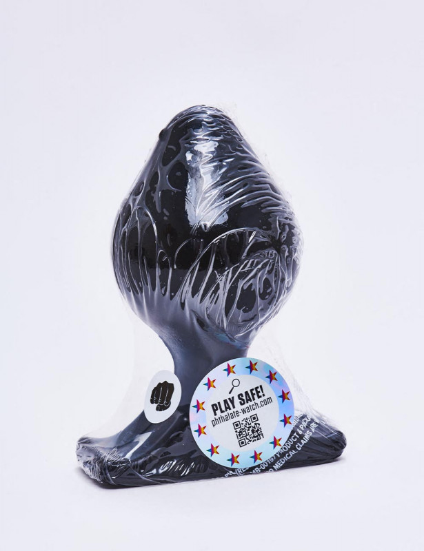 Plug anal All Black de 16,5 cm packaging