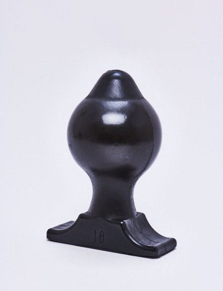 Plug anal All Black de 17,5 cm de face