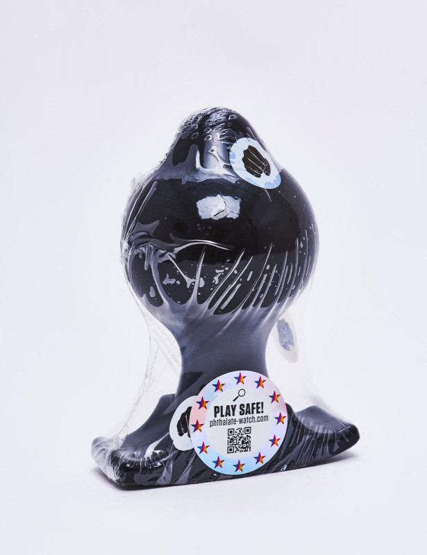 Plug anal All Black de 17,5 cm packaging