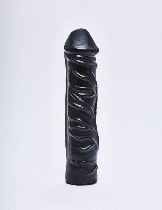 Gode noir XL All Black de 31 cm debout