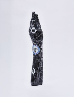 Gode XL All Black de 37 cm en forme de main packaging