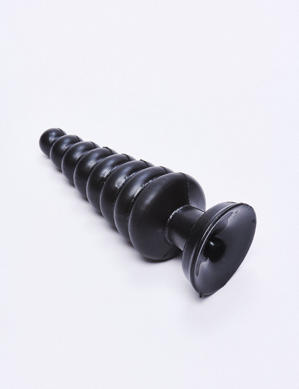 Plug anal en forme de Sapin noir avec ventouse