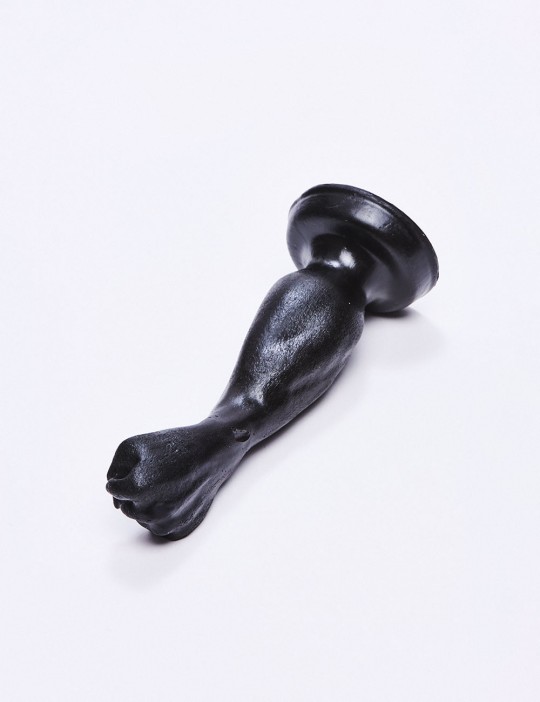 Plug anal noir en forme de Fist