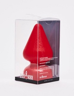 Plug anal rouge Vendôme de 16 cm packaging
