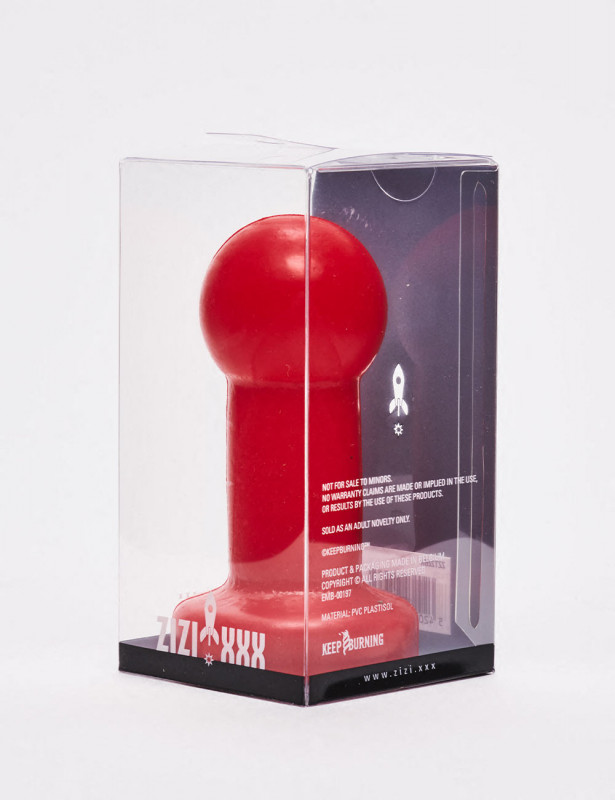 Plug anal rouge Hitch 5 de 12 cm packaging Plug anal rouge Hitch 5 de 12 cm packaging