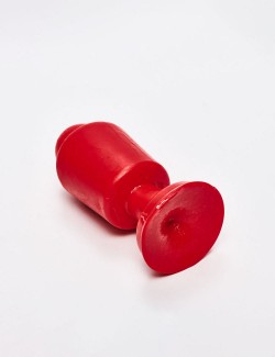 Plug anal rouge Magnus de 14 cm détail