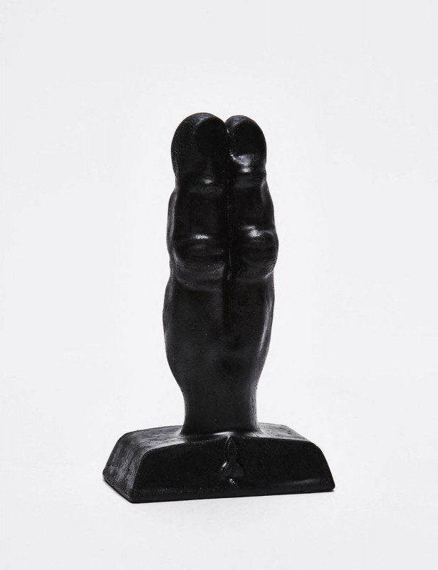 Plug anal en forme de deux doigts noir Zizi XXX