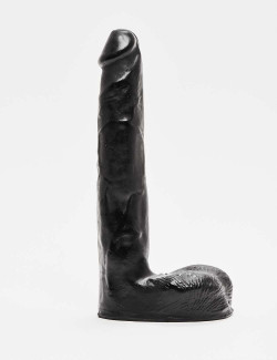 Dildo réaliste noir réaliste 21 cm