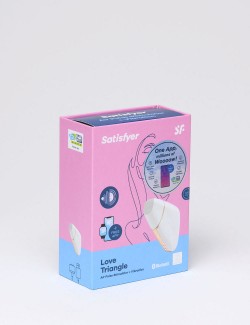 Vibromasseur Love Triangle - Satisfyer - Blanc packaging