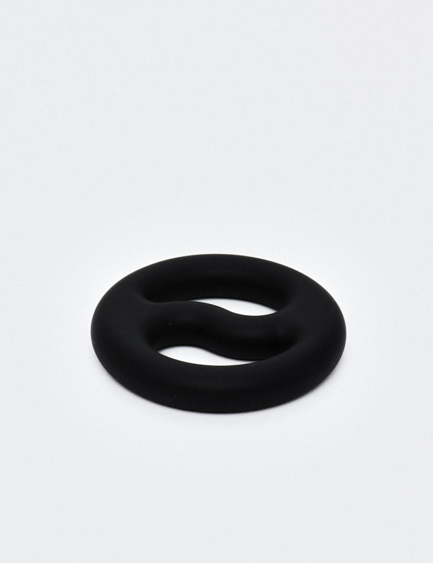 cockring ballstretcher en silicone Ying-Yang détails