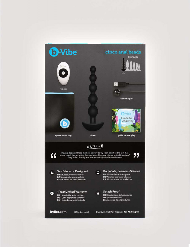 Perles anales vibrantes b-vibe Cinco