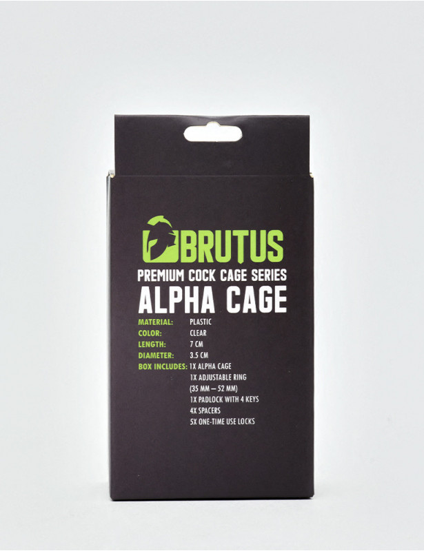 Cage de chasteté Alpha brutus packaging verso