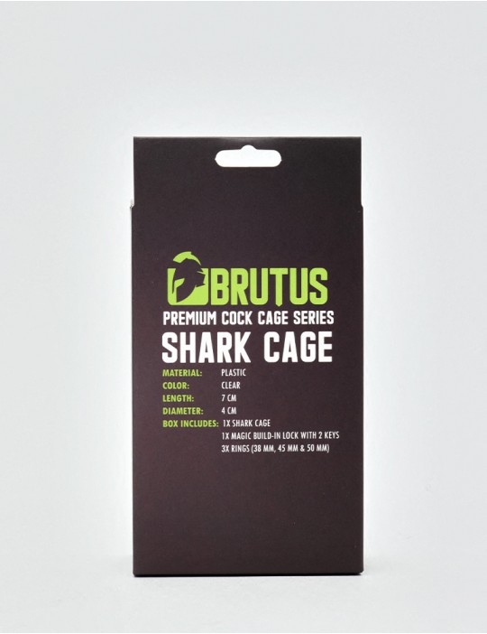 Cage de chasteté Shark packaging verso