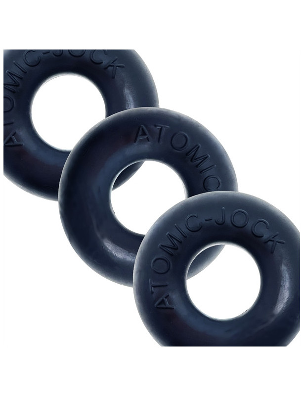 Pack de 3 Cockring Ringer Night Edition - Oxballs - Noir
