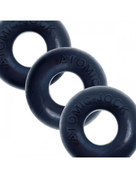 Pack de 3 Cockring Ringer Night Edition - Oxballs - Noir