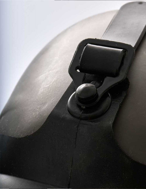 sangles réglables masque à gaz fétish alien caoutchouc