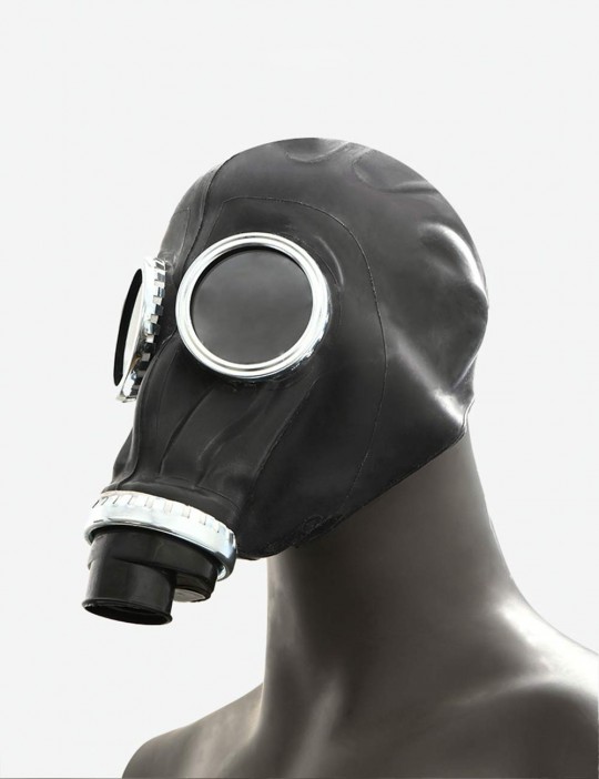 masque à gaz poppers de profil