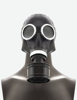 cartouche filtrante sur masque à gaz