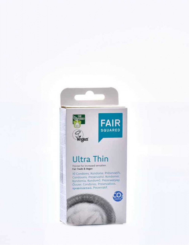 Boîte de 10 préservatifs ultra thin Fair Squared