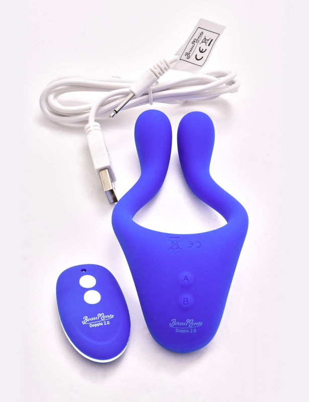 pack stimulateur vibrant doppio 2.0 beauments bleu