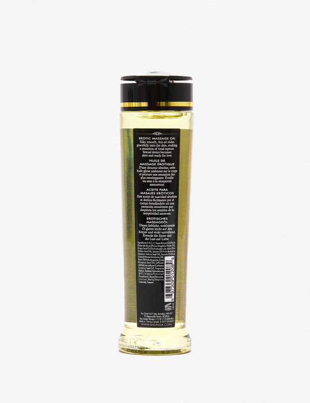 Bouteille huile de massage Shunga Romance Vin pétillant à la france 240 ml