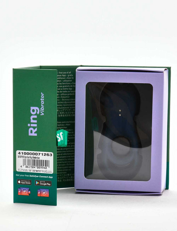packaging cockring vibrant connecté epic duo satisfyer bleu