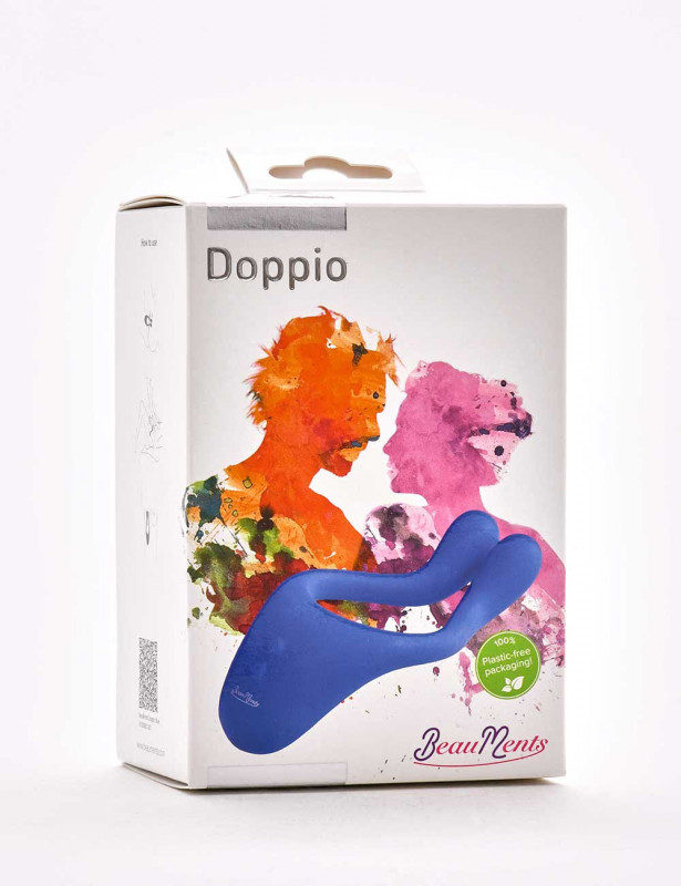 Stimulateur vibrant Doppio BeauMents Bleu