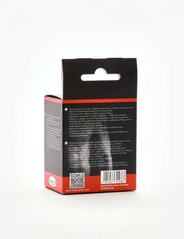 Boite dos Cockring Malesation Spinner Metal