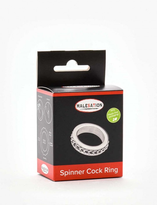Boite Cockring Malesation Spinner Metal face