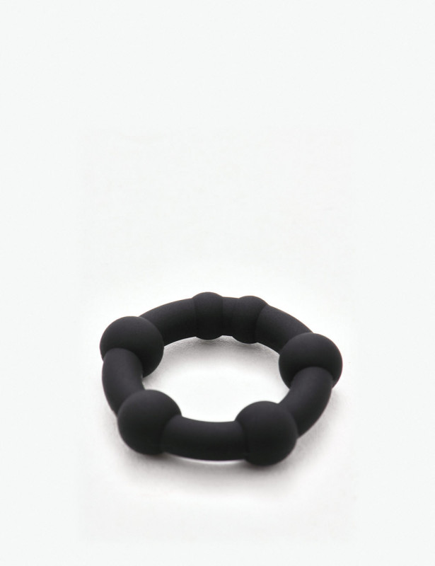 petit cockring Malesation Black Pearl silicone noir