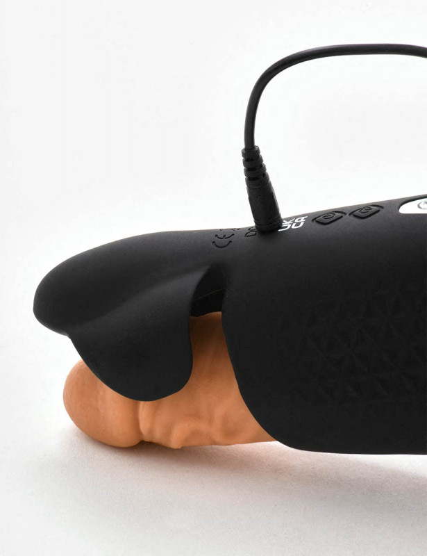 masturbateur Malesation horny wings noir avec fil de recharge branché