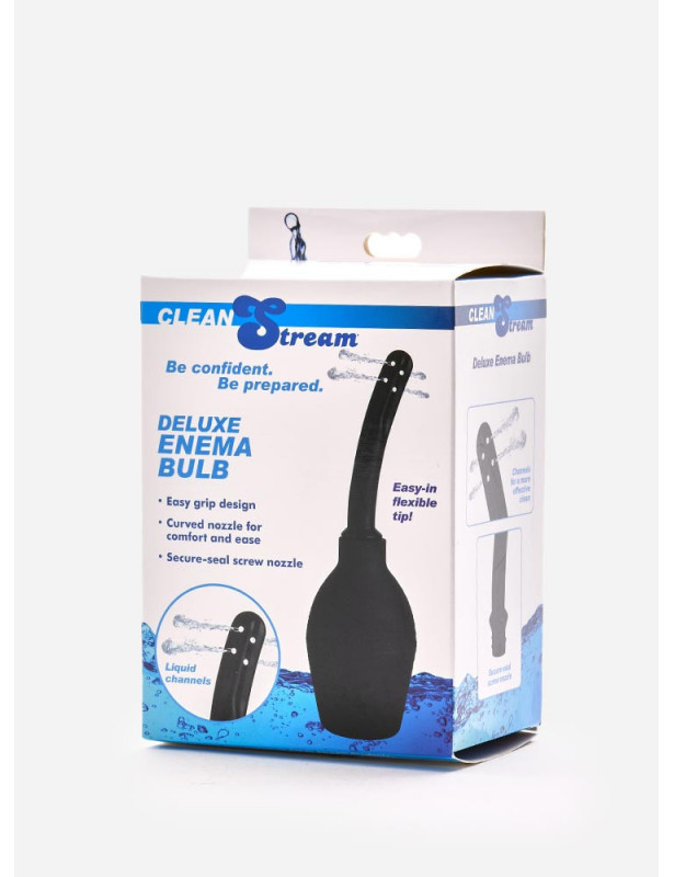 Packaging de la Douche Anale Deluxe Enema Bulb - CleanStream - 295 ml