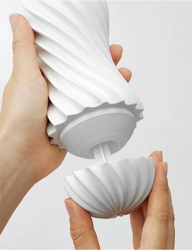 Masturbateur Tenga Flex cup blanc ouverture