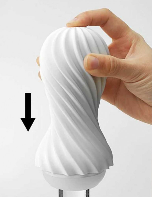 Valve de succion du masturbateur Tenga Flex cup silky blanc