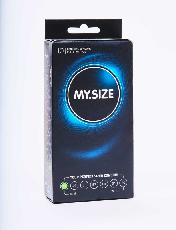 boite de 10 Préservatifs MY.SIZE 47 mm