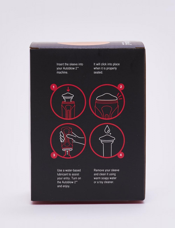 Gaine pour masturbateur Autoblow 2 plus XT - Taille C packaging dos