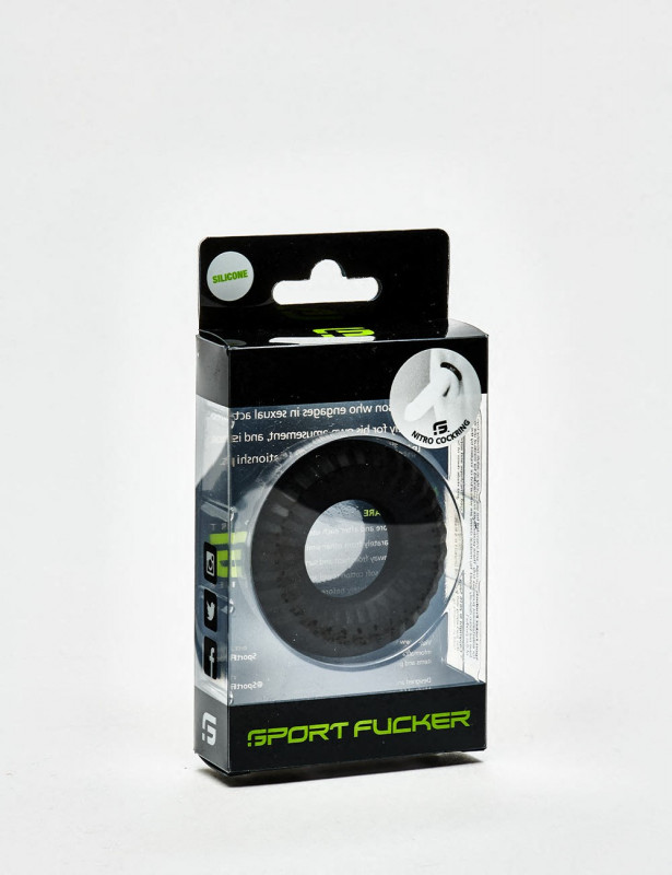 Cockring Liquid Silicone Nitro Ring noir packaging