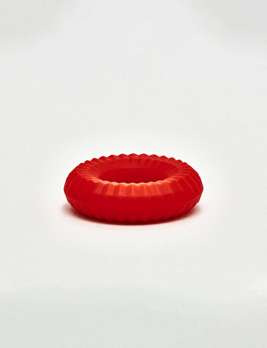 Cockring Liquid Silicone Nitro Ring rouge vue de coté