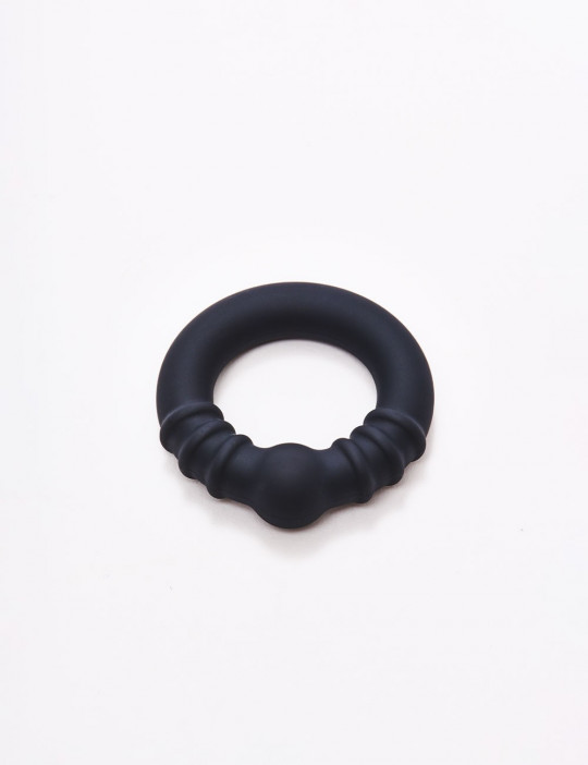 Cockring en Silicone Steel fusion ring holeshot - Taille standard - Noir
