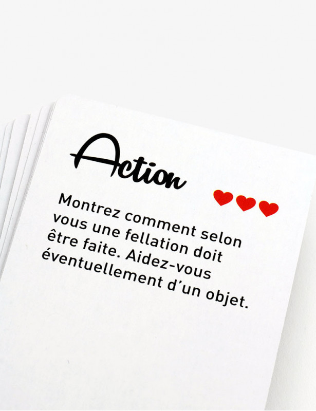 Exemple d'action Jeu Action ou Vérité Érotic Party Edition