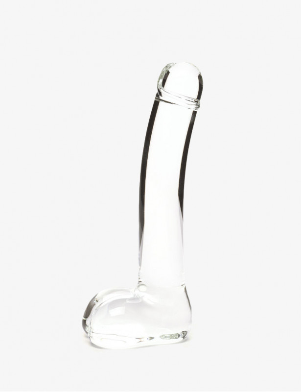 profil du gode réaliste en verre incurvé G-Spot GLAS