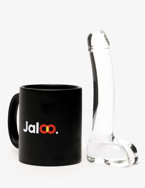 taille du gode réaliste en verre incurvé G-Spot GLAS