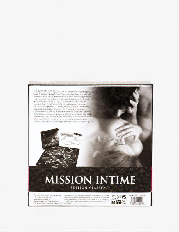 Packaging du Jeu pour Couple Mission Intime