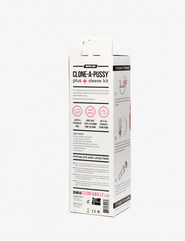 Packaging du Kit de Moulage Vulve Rose - Clone-a-pussy