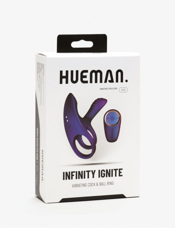 packaging de l'Anneau Pénien Vibrant Infinity Ignite Hueman