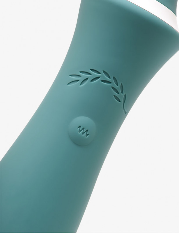 Commandes du Vibromasseur Wand The Orchid Bloom bleu